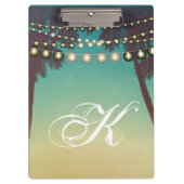 Gepersonaliseerde Clip Board Beach Sunset Palm Tre Klembord (Voorkant)