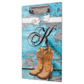 Gepersonaliseerde Clip Board Blauwe Houten Schuur Klembord (Links)