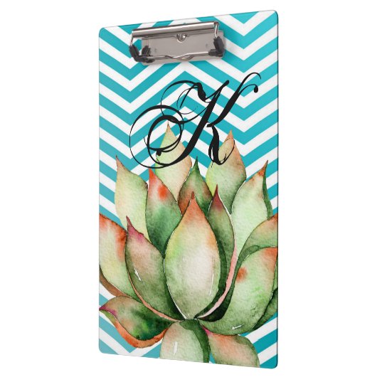 Gepersonaliseerde Clip Board Boho Cacti Cactus Suc Klembord (Links)