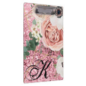 Gepersonaliseerde Clip Board Geometric Garden Roos Klembord (Rechts)