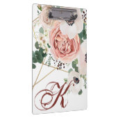 Gepersonaliseerde Clip Board Geometric Garden Roos Klembord (Rechts)