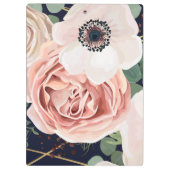 Gepersonaliseerde Clip Board Geometric Garden Roos Klembord (Achterkant)