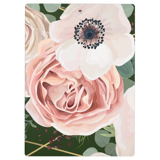 Gepersonaliseerde Clip Board Geometrische Tuin Roo Klembord (Achterkant)