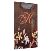 Gepersonaliseerde Clip Board Katoen Tak op Donker  Klembord (Rechts)