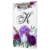 Gepersonaliseerde Clip Board Lavendel Hibiscus op  Klembord (Links)
