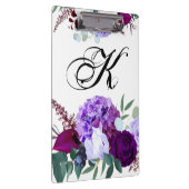 Gepersonaliseerde Clip Board Lavendel Hibiscus op  Klembord (Rechts)