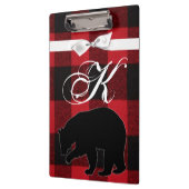 Gepersonaliseerde Clip Board Red Buffalo Plaid Bee Klembord (Links)