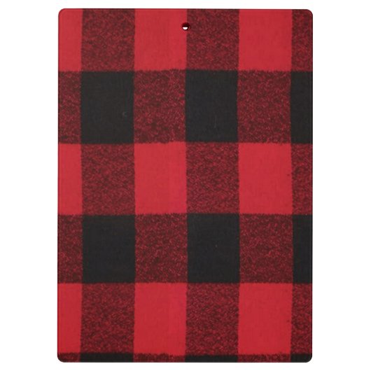 Gepersonaliseerde Clip Board Red Buffalo Plaid Bee Klembord (Achterkant)