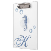 Gepersonaliseerde Clip Board Seahorse Ocean Beach  Klembord (Links)