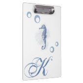 Gepersonaliseerde Clip Board Seahorse Ocean Beach  Klembord (Rechts)