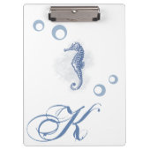 Gepersonaliseerde Clip Board Seahorse Ocean Beach  Klembord (Voorkant)