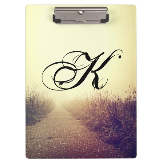 Gepersonaliseerde Clip Board Sunrise Pathway Walkw Klembord (Voorkant)