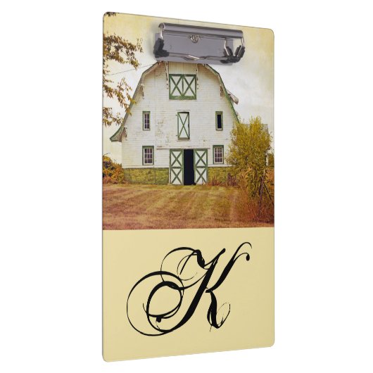 Gepersonaliseerde Clip Board Sunset Barn Country R Klembord (Rechts)