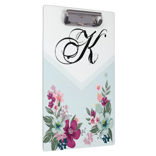Gepersonaliseerde Clip Board Tropische Bloem op Bl Klembord (Rechts)