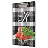 Gepersonaliseerde Clip Board XMAS Truck Buffel Pla Klembord (Links)