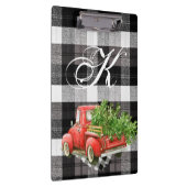 Gepersonaliseerde Clip Board XMAS Truck Buffel Pla Klembord (Rechts)