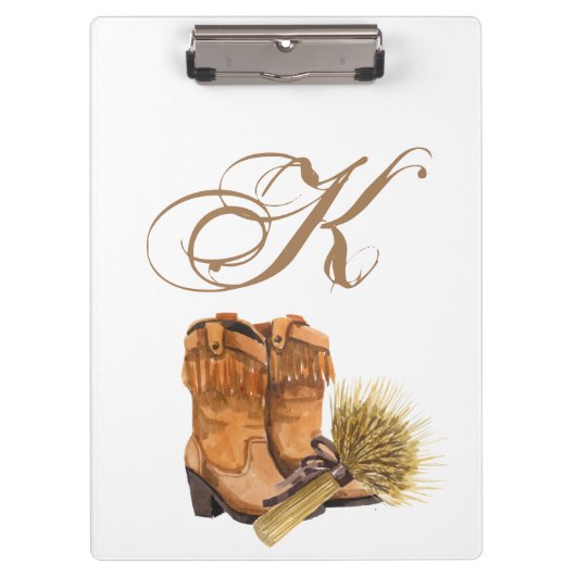 Gepersonaliseerde Clip Board Zomer Land Bruiloft R Klembord (Voorkant)