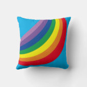 Gepersonaliseerde cloud, regenval en regenboogkuss kussen (Achterkant)