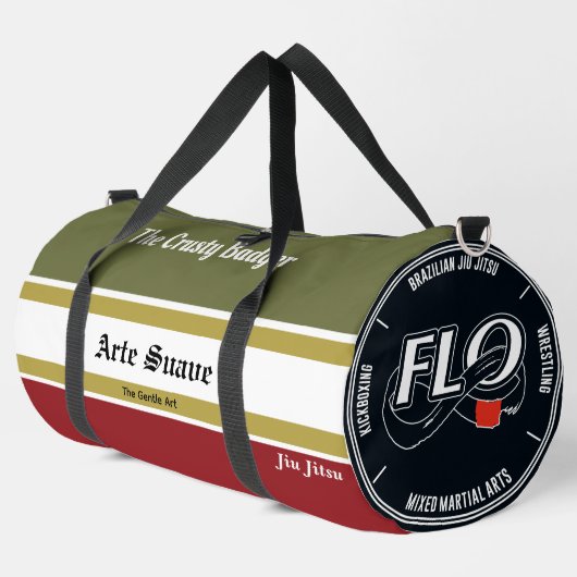 Gepersonaliseerde Club Logo BJJ Arte Suave Jiu Jit Plunjezak (Linkerhoek)