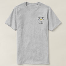 Gepersonaliseerde Club Pickleball Licht Kleur T-sh