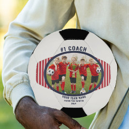 Gepersonaliseerde Coach Bedankt Team Foto Voetbal