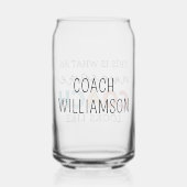 Gepersonaliseerde Coach Grappige Geweldige Coach Blikvorm Glas (Achterkant)
