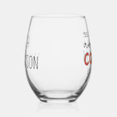 Gepersonaliseerde Coach Grappige Geweldige Coach Wijnglas Zonder Voet (Rechts)