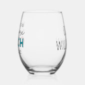 Gepersonaliseerde Coach Grappige Geweldige Coach Wijnglas Zonder Voet (Links)