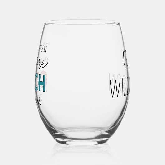 Gepersonaliseerde Coach Grappige Geweldige Coach Wijnglas Zonder Voet (Links)