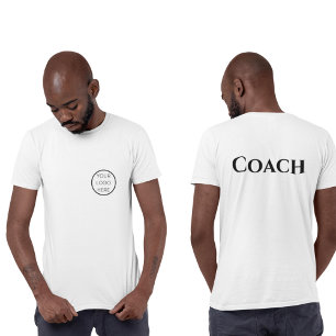 Gepersonaliseerde Coach Kleding Uw Aangepaste Logo T-shirt