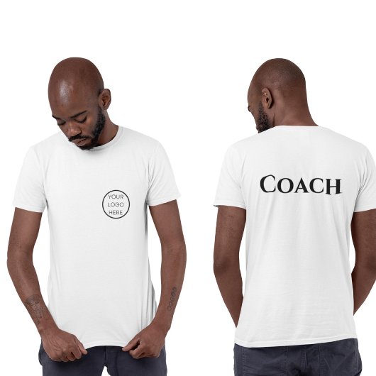 Gepersonaliseerde Coach Kleding Uw Aangepaste Logo T-shirt