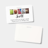 Gepersonaliseerde Coach naam Badge (Voor- en achterkant)