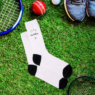 Gepersonaliseerde coach naam elegante tennisclub sokken