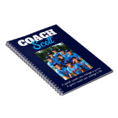 Gepersonaliseerde Coach naam spelers Notitieboek (Rechterzijde)