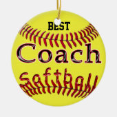 Gepersonaliseerde Coach Ornament Softball Coach Gi (Voorkant)