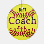 Gepersonaliseerde Coach Ornament Softball Coach Gi (Links)