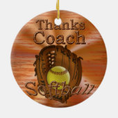 Gepersonaliseerde Coach Ornament Softball Coach Gi (Achterkant)
