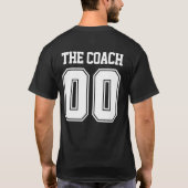 Gepersonaliseerde Coach's Jersey stijl T-shirt (Achterkant)