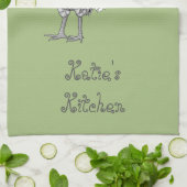 Gepersonaliseerde Cock-a-doedle Rooster Kitchen To Theedoek (Gevouwen)