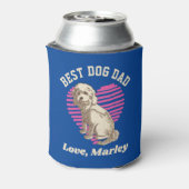 Gepersonaliseerde Cockapoo Best Dog Dad Custom Nam Blikjeskoeler (Blikje Achterkant)