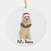 Gepersonaliseerde Cocker Spaniel (Blonde Tan Golde Keramisch Ornament (Voorkant)