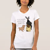Gepersonaliseerde Cocker Spaniel Mama T-Shirt (Voorkant)