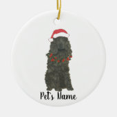 Gepersonaliseerde Cocker Spaniel (zwart) Keramisch Ornament (Voorkant)