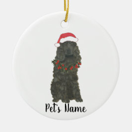 Gepersonaliseerde Cocker Spaniel (zwart) Keramisch Ornament