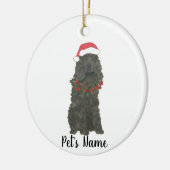 Gepersonaliseerde Cocker Spaniel (zwart) Keramisch Ornament (Links)