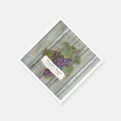 Gepersonaliseerde Cocktail Party Decor Wijndruif T Servet (Hoek)