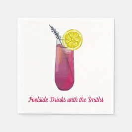 Gepersonaliseerde cocktailservetten servet