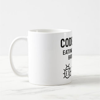 Gepersonaliseerde Coder Coffee Mok – Eten Bugs voo