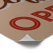 Gepersonaliseerde  Coffee Shop Sign Poster (Hoek)
