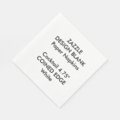 Gepersonaliseerde Coined Edge Cocktail Papieren se Servetten (Hoek)